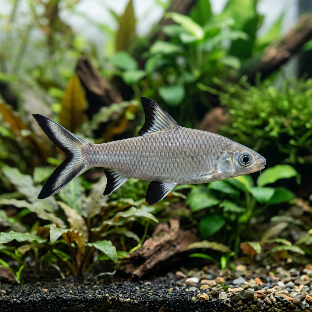 Parma žraločí 4cm (Balantocheilus melanopterus)