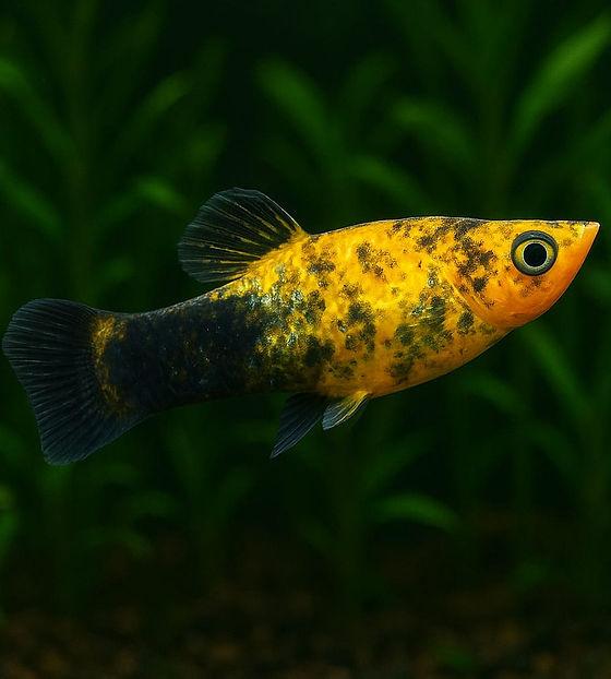 Gold bleck molly 3,5 cm (Poecillia sphenops G/B)
